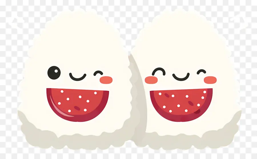 บอลข้าว Umeboshi，ใบหน้า Onigiri น่ารัก PNG