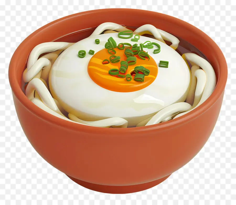 อูดอน，Udon กับไข่ PNG