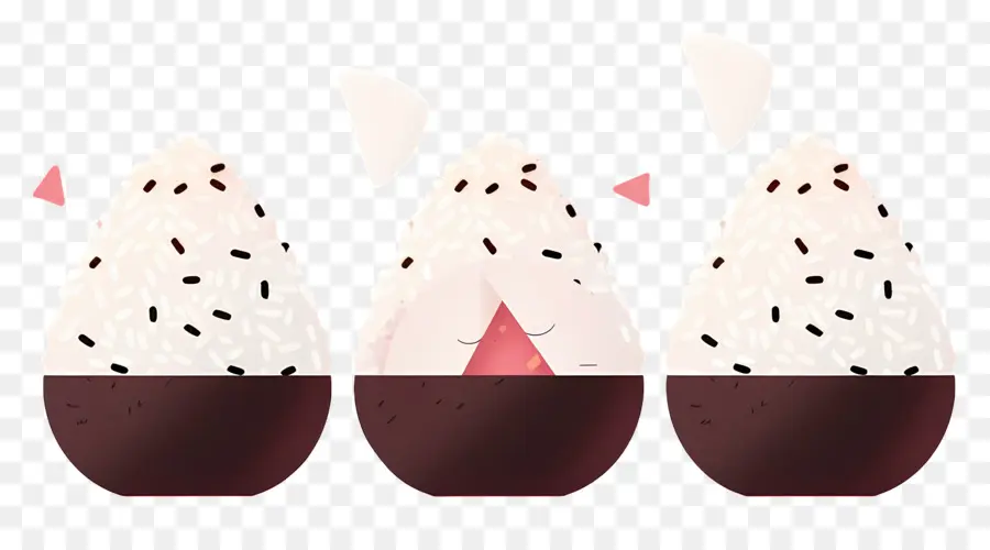 บอลข้าว Umeboshi，ภาพประกอบ Onigiri PNG