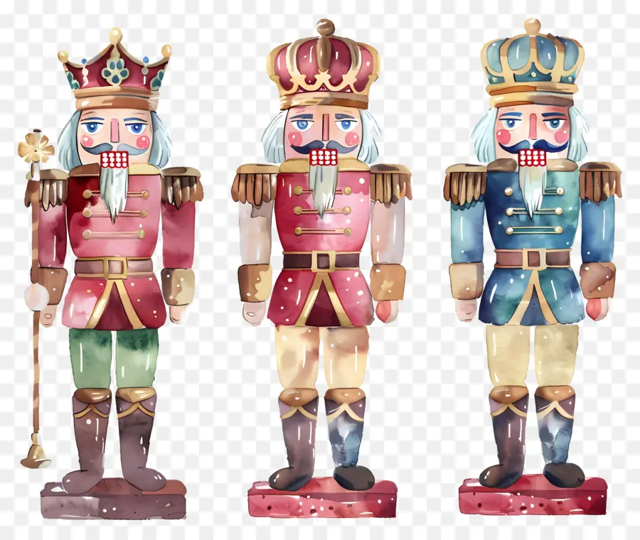 Nutcracker คริสต์มาส，Nutcracker สีสันสดใส PNG