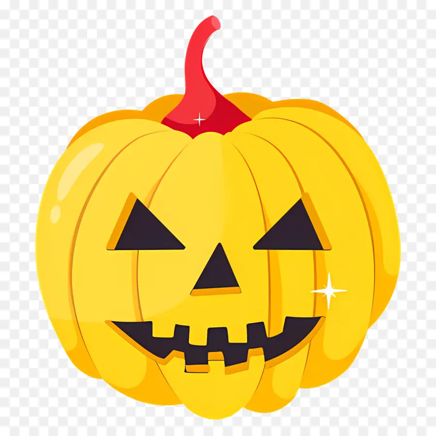 ฟักทองฮาโลวีนที่น่ากลัว，Jack O' Lantern สีส้ม PNG