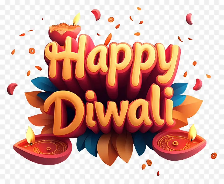 Happy Diwali，การเฉลิมฉลอง Diwali PNG