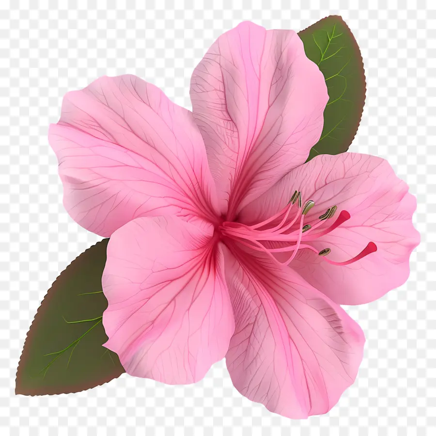 ดอกไม้ Azalea 3d，ดอกไม้สีชมพู PNG