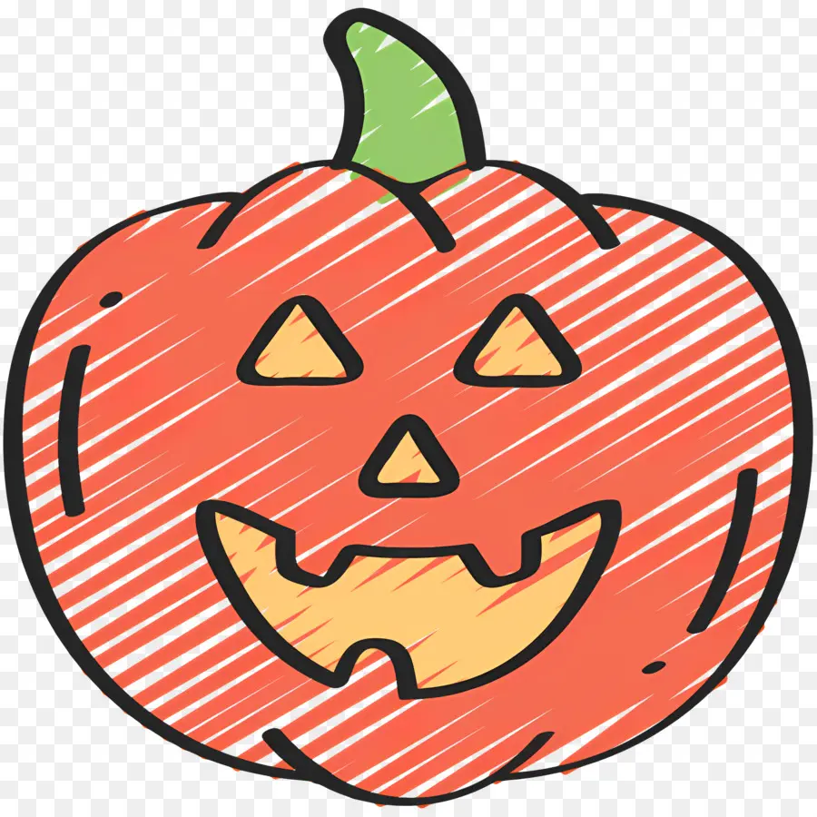 ฟักทองฮาโลวีน，Jack O' Lantern สีส้ม PNG