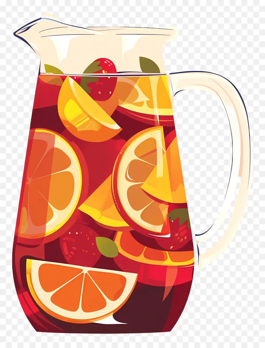 เครื่องดื่ม Sangria สดชื่น，หมัดผลไม้ PNG