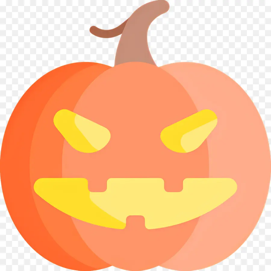 ฟักทองฮาโลวีน，Jack O' Lantern สีส้ม PNG