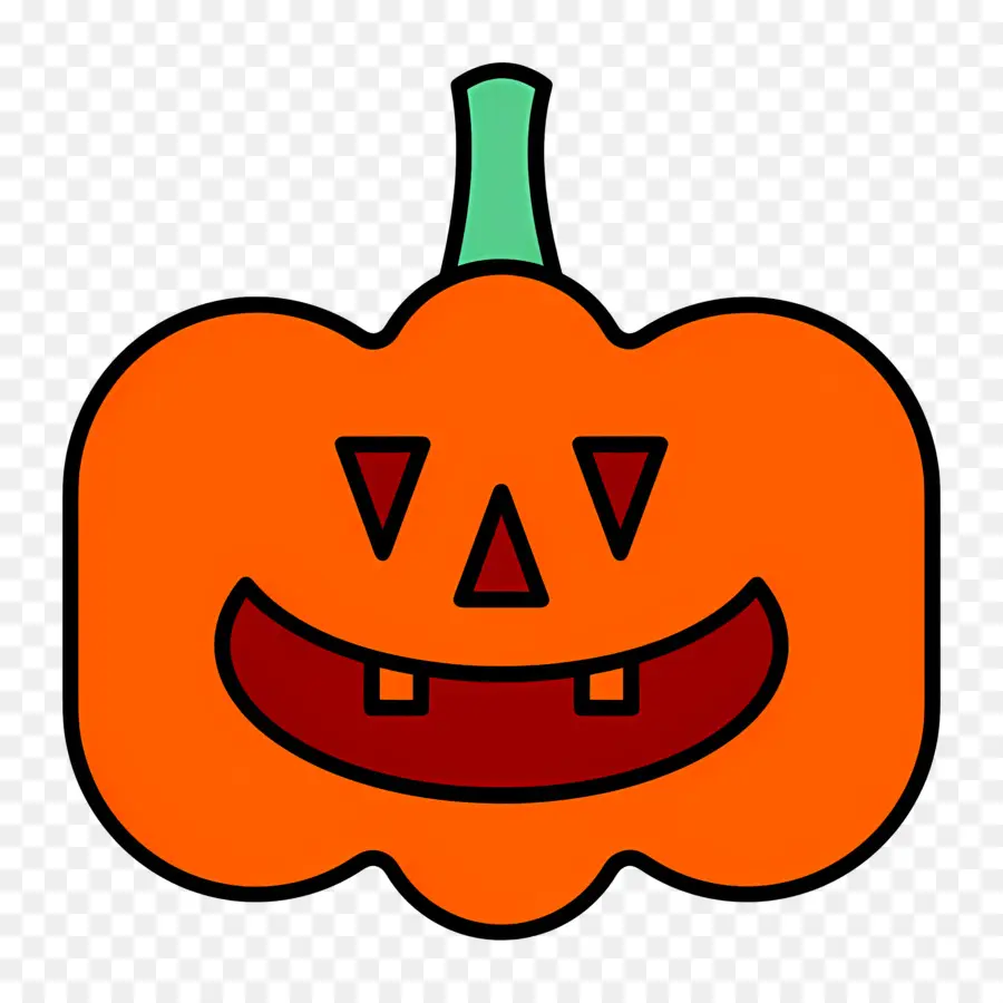 ฟักทองฮาโลวีนที่น่ากลัว，Jack O' Lantern สีส้ม PNG