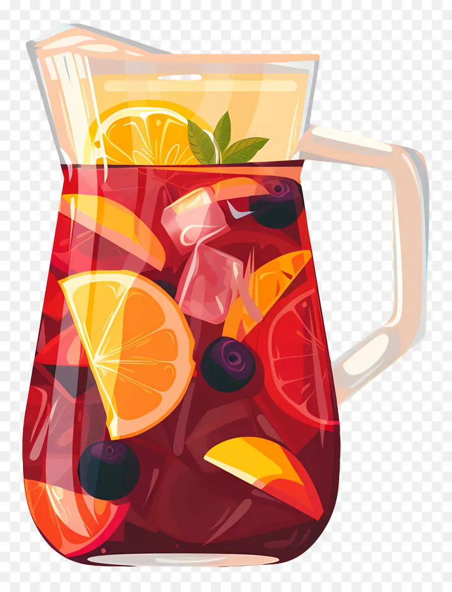 เครื่องดื่ม Sangria สดชื่น，หมัดผลไม้ PNG