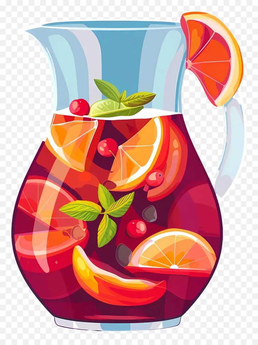 เครื่องดื่ม Sangria สดชื่น，หมัดผลไม้ PNG