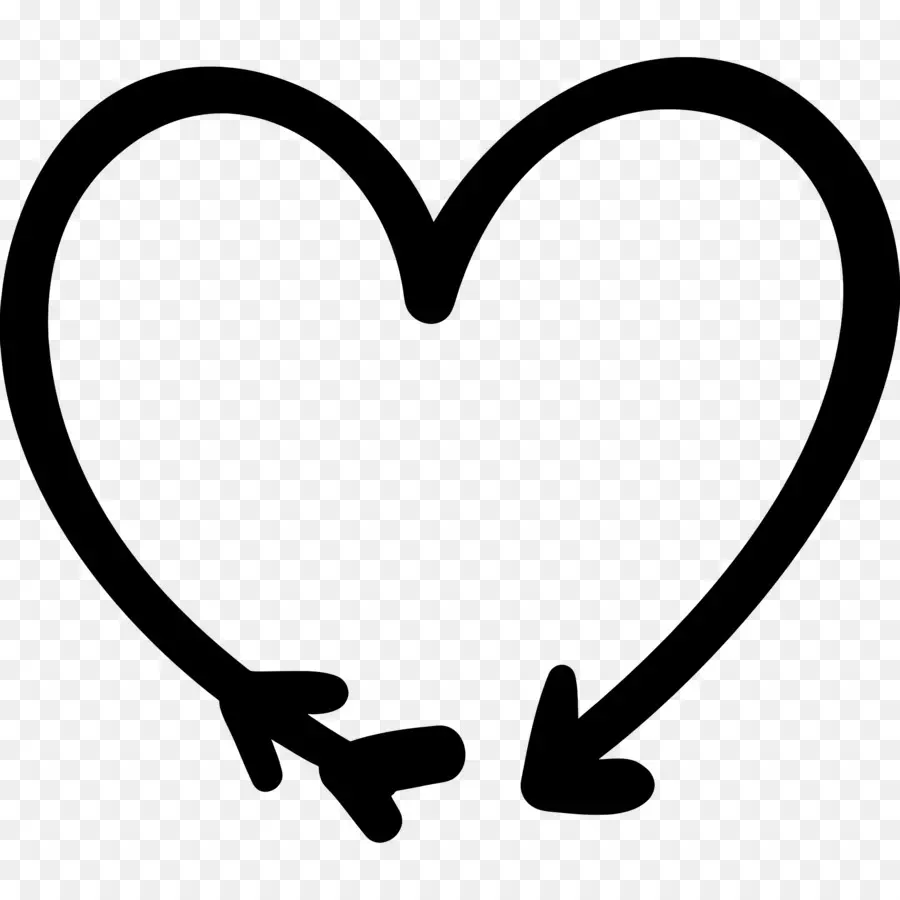 Doodle Heart，หัวใจ PNG