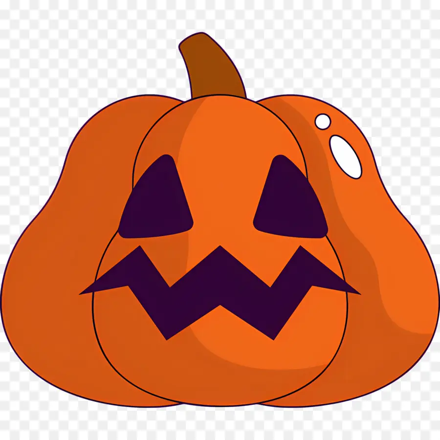 ฟักทองฮาโลวีนที่น่ากลัว，Jack O' Lantern สีส้ม PNG