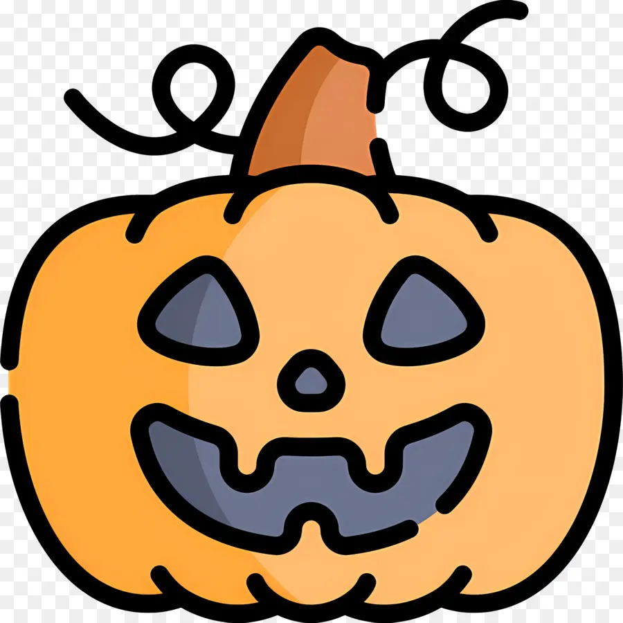 ฟักทองฮาโลวีน，Jack O' Lantern สีส้ม PNG