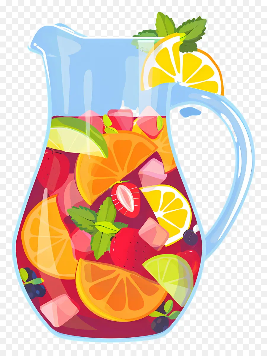 เครื่องดื่ม Sangria สดชื่น，หมัดผลไม้ PNG