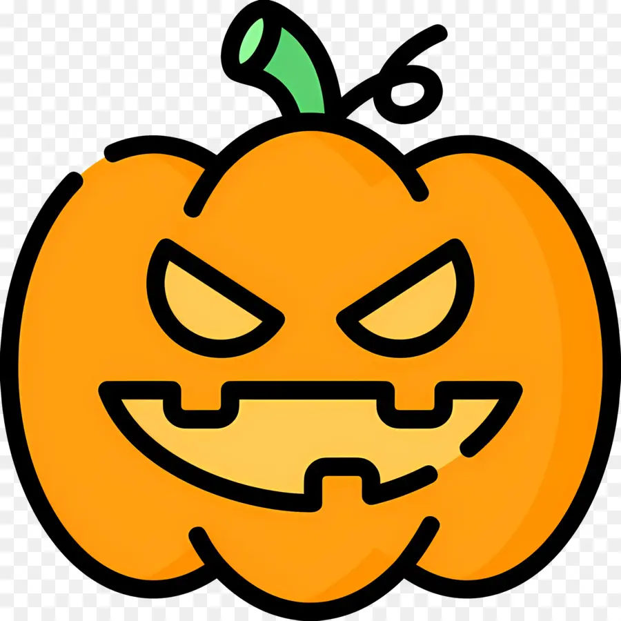 ฟักทองฮาโลวีน，Jack O' Lantern สีส้ม PNG