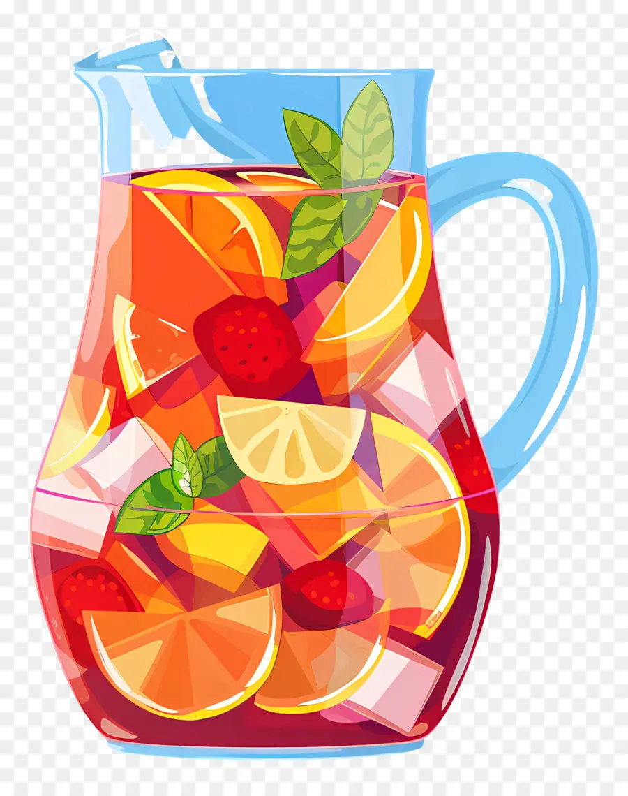 เครื่องดื่ม Sangria สดชื่น，หมัดผลไม้ PNG