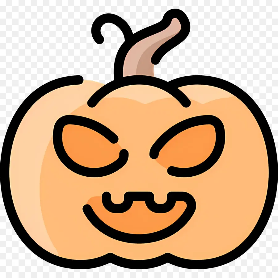 ฟักทองฮาโลวีน，Jack O' Lantern สีส้ม PNG