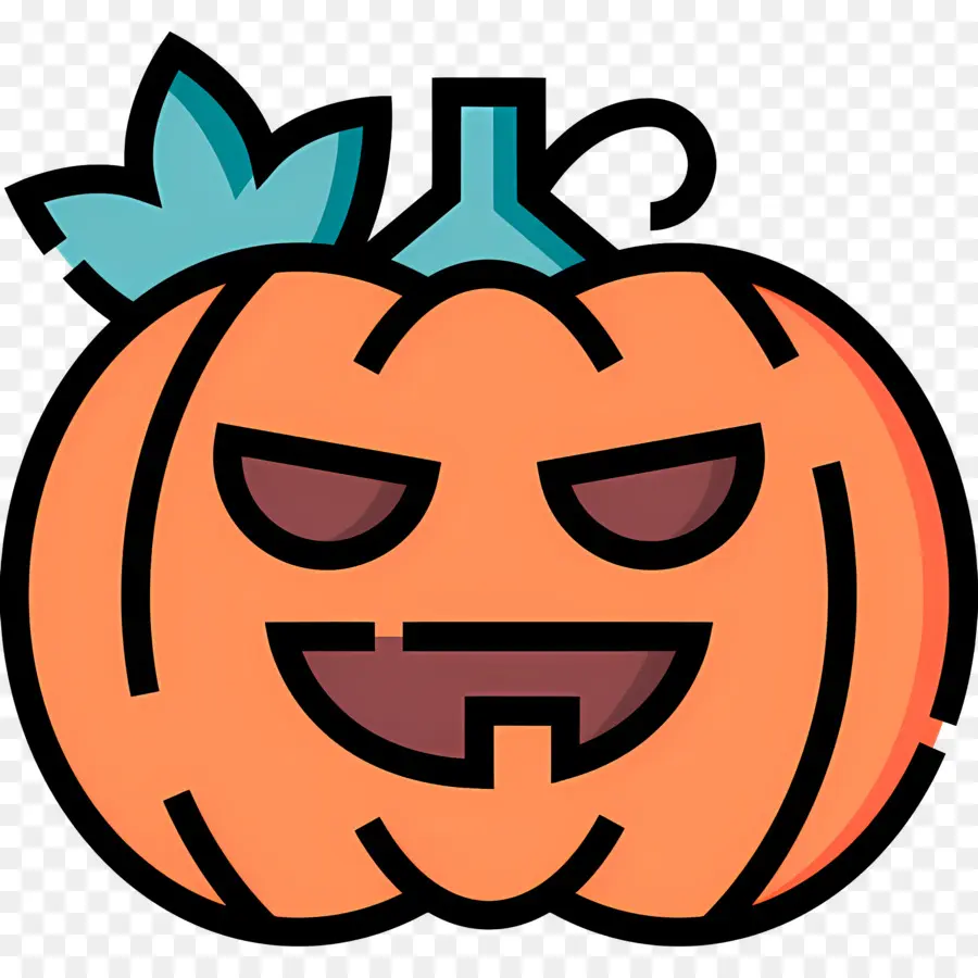 ฟักทองฮาโลวีน，Jack O' Lantern สีส้ม PNG