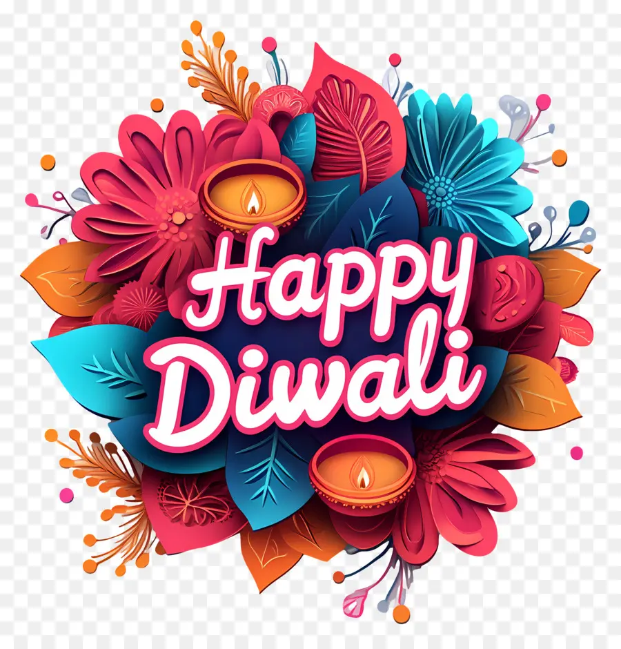 Happy Diwali，การเฉลิมฉลอง Diwali PNG