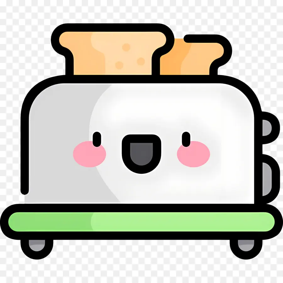 เครื่องปิ้งขนมปัง，Toaster มีความสุข PNG