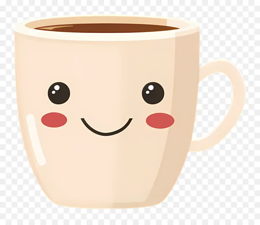 กาแฟ Kawaii，ถ้วยกาแฟยิ้ม PNG