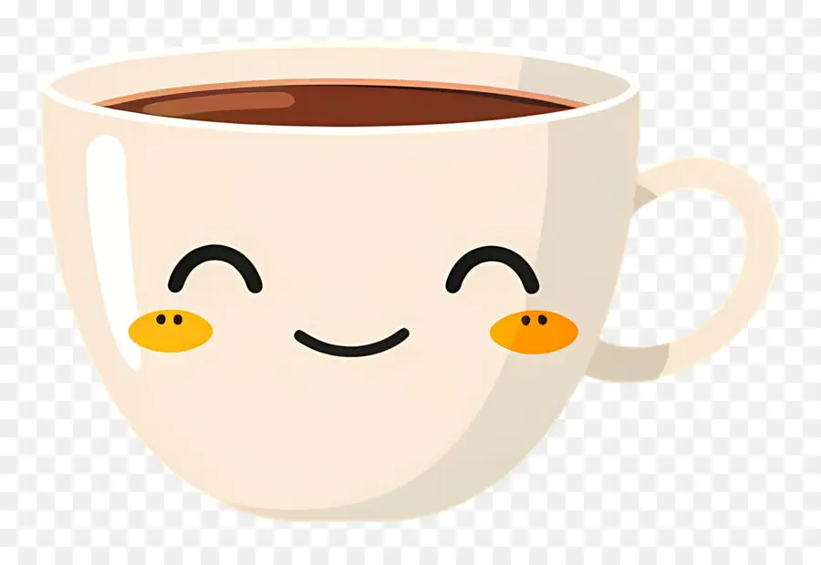 กาแฟ Kawaii，ถ้วยกาแฟยิ้ม PNG