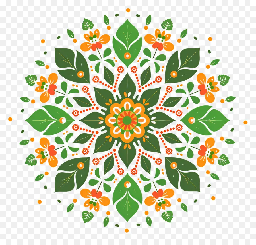 Pookalam，ดอกไม้ Mandala PNG