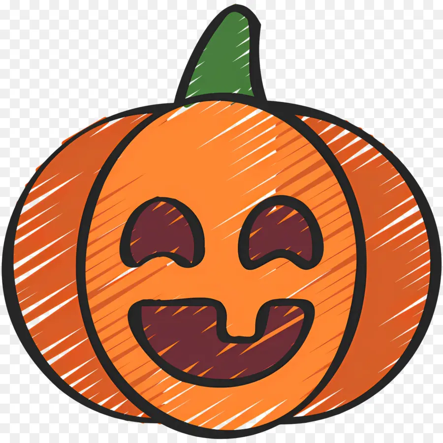 ฟักทองฮาโลวีน，Jack O' Lantern สีส้ม PNG