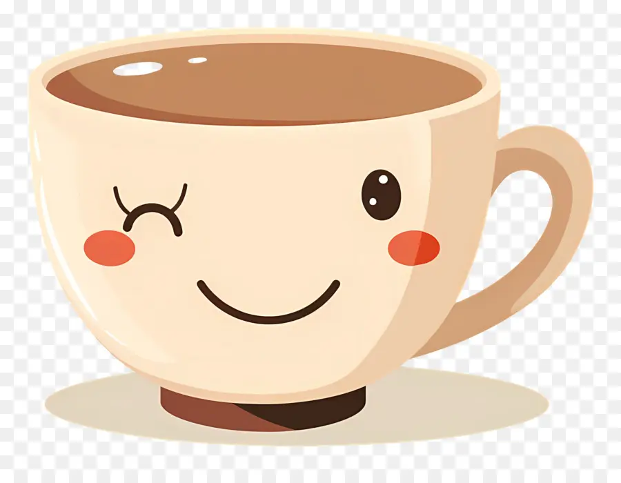 กาแฟ Kawaii，ถ้วยกาแฟยิ้ม PNG