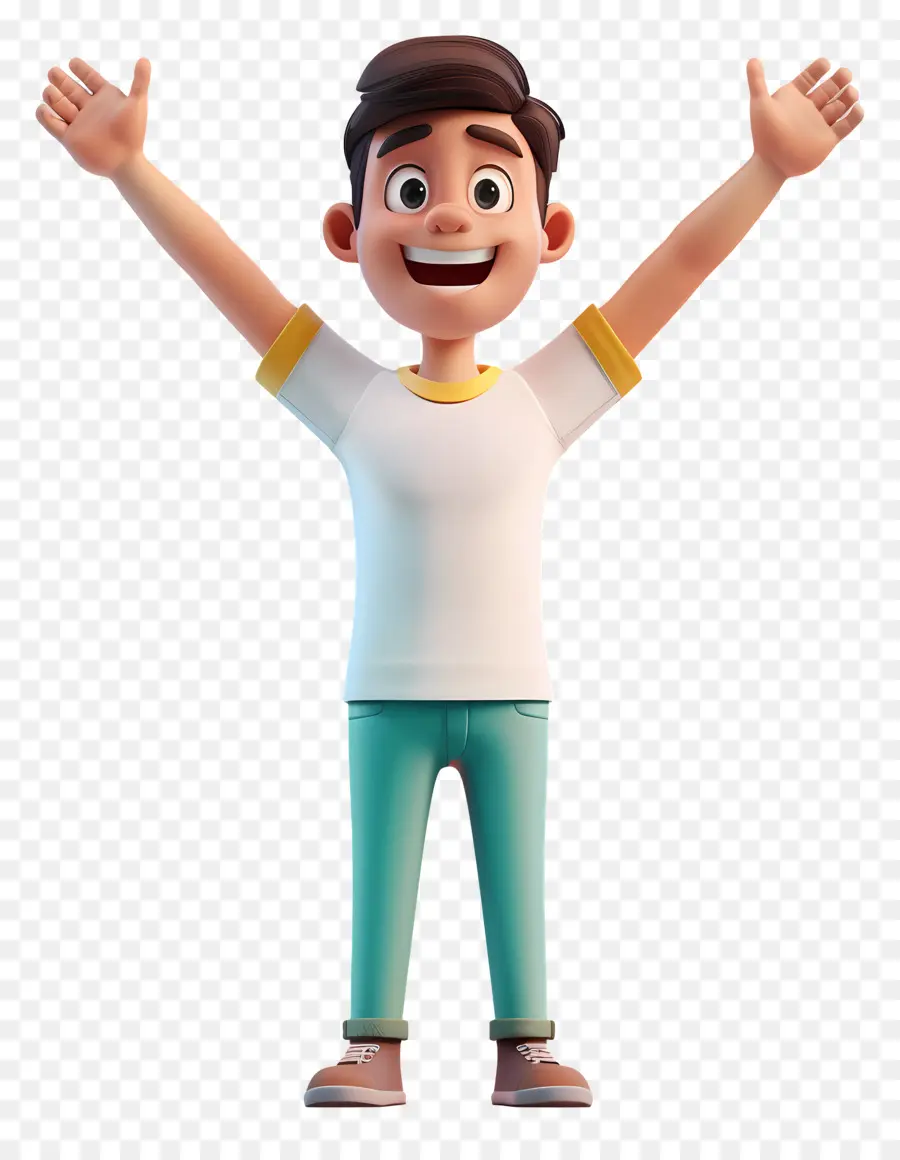 นับ，Happy Cartoon Boy PNG