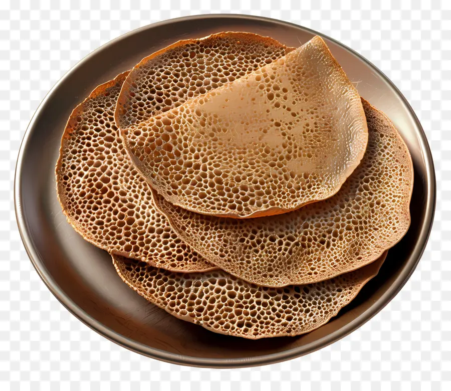 อาหารแอฟริกัน，ขนมปัง Injera PNG