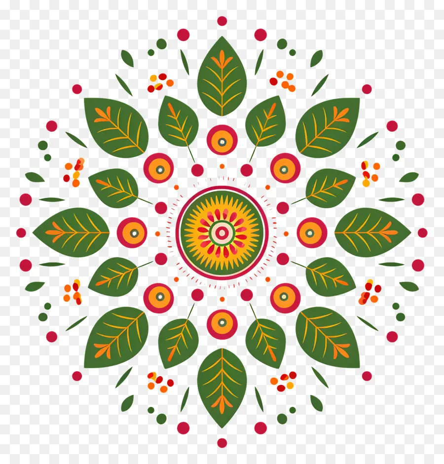 Pookalam，ดอกไม้ Mandala PNG