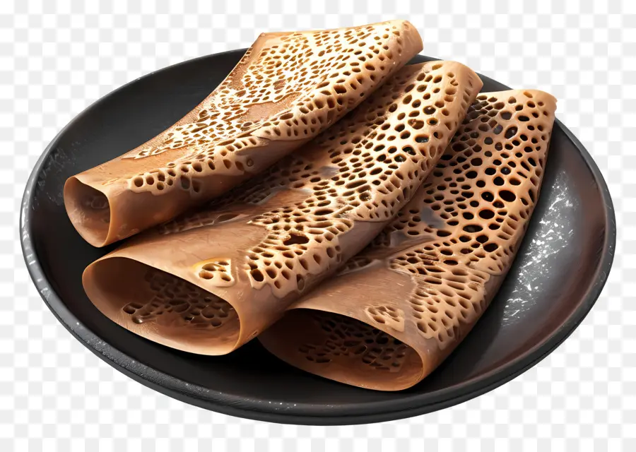 อาหารแอฟริกัน，ขนมปัง Injera PNG