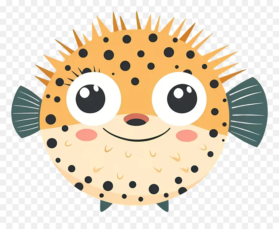 ปลาปักเป้าน่ารัก，Pufferfish การ์ตูน PNG