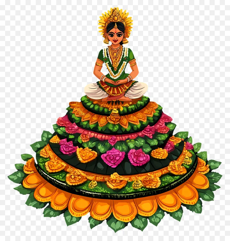 Batukamma，ตุ๊กตาสีสันสดใส PNG