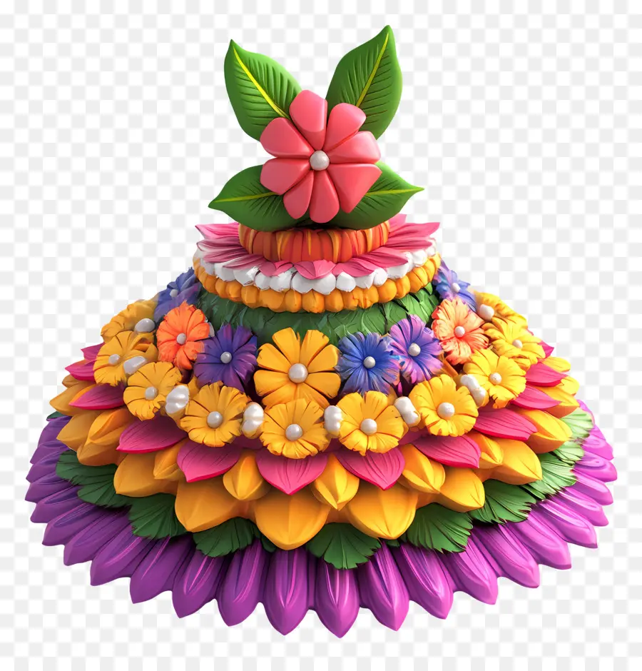 Batukamma，การตกแต่งดอกไม้ PNG