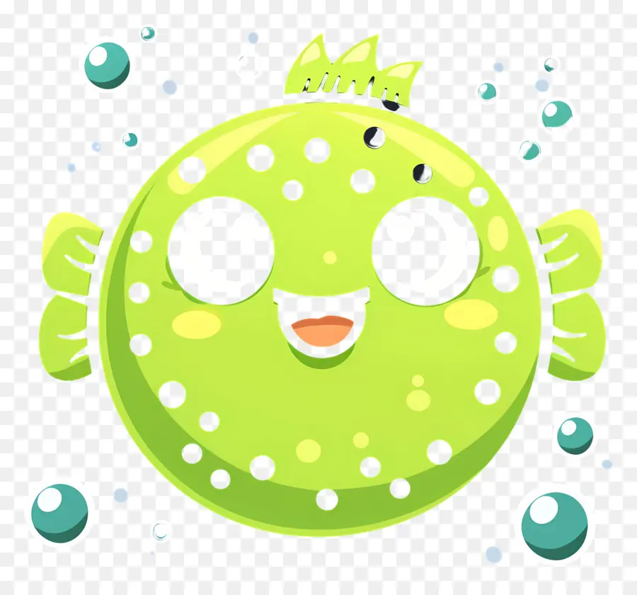 Pufferfish น่ารัก，ปลาการ์ตูน PNG