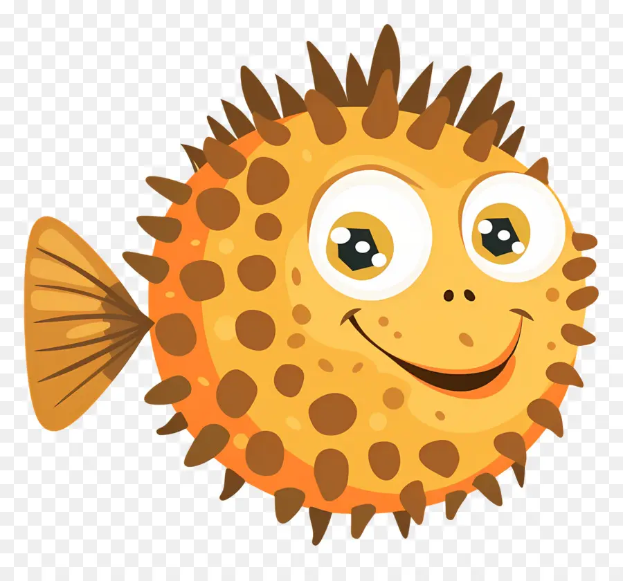 Pufferfish น่ารัก，Pufferfish การ์ตูน PNG