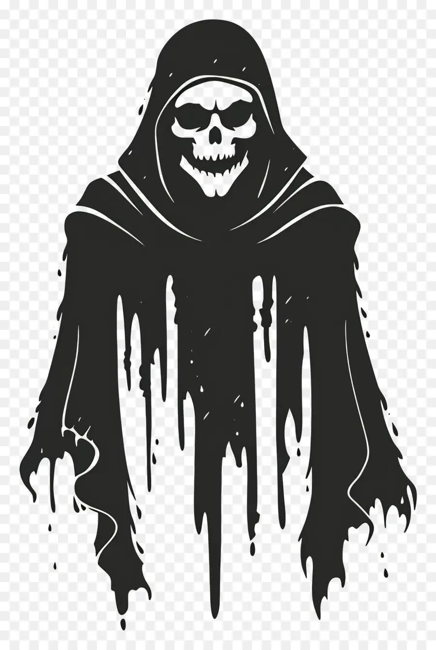 Grim Reaper，รูปที่มีฮูดสีเข้ม PNG