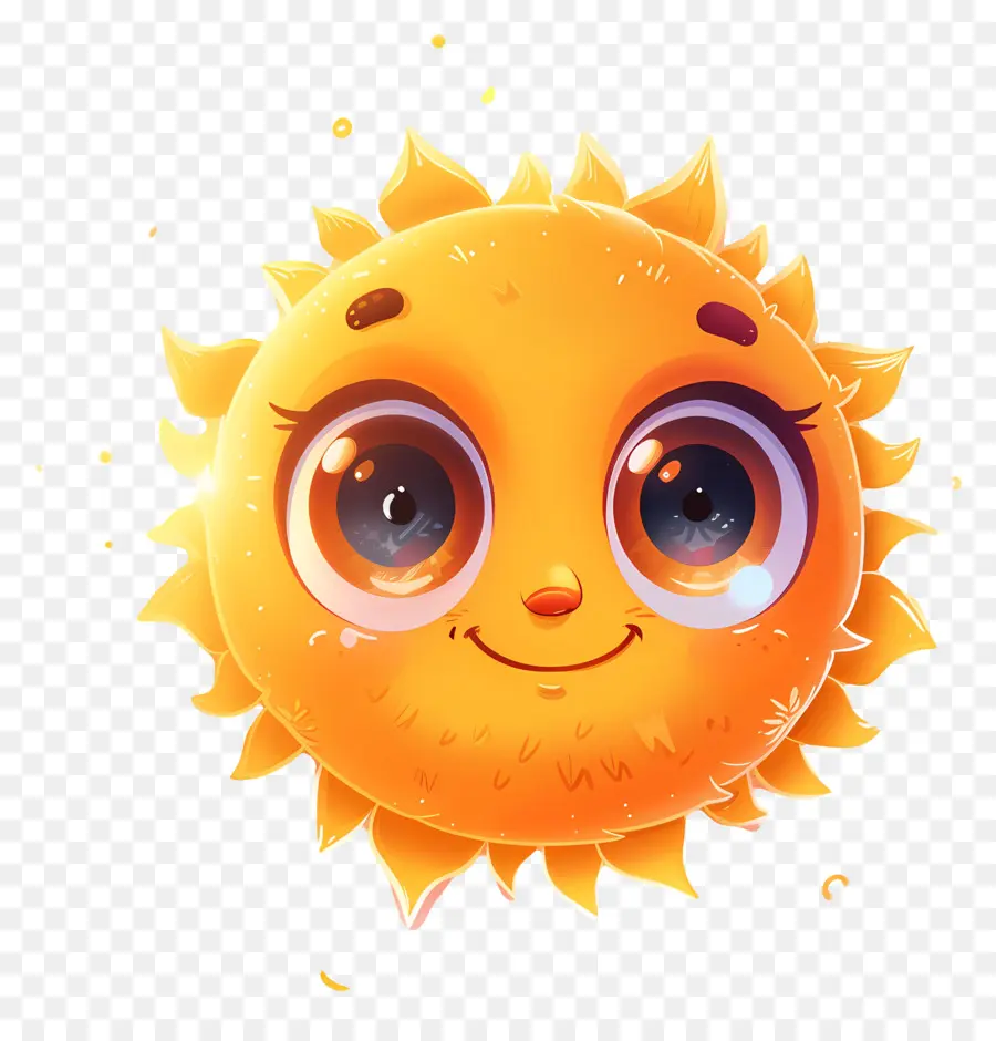 Kawaii Sun，ดวงอาทิตย์ยิ้ม PNG