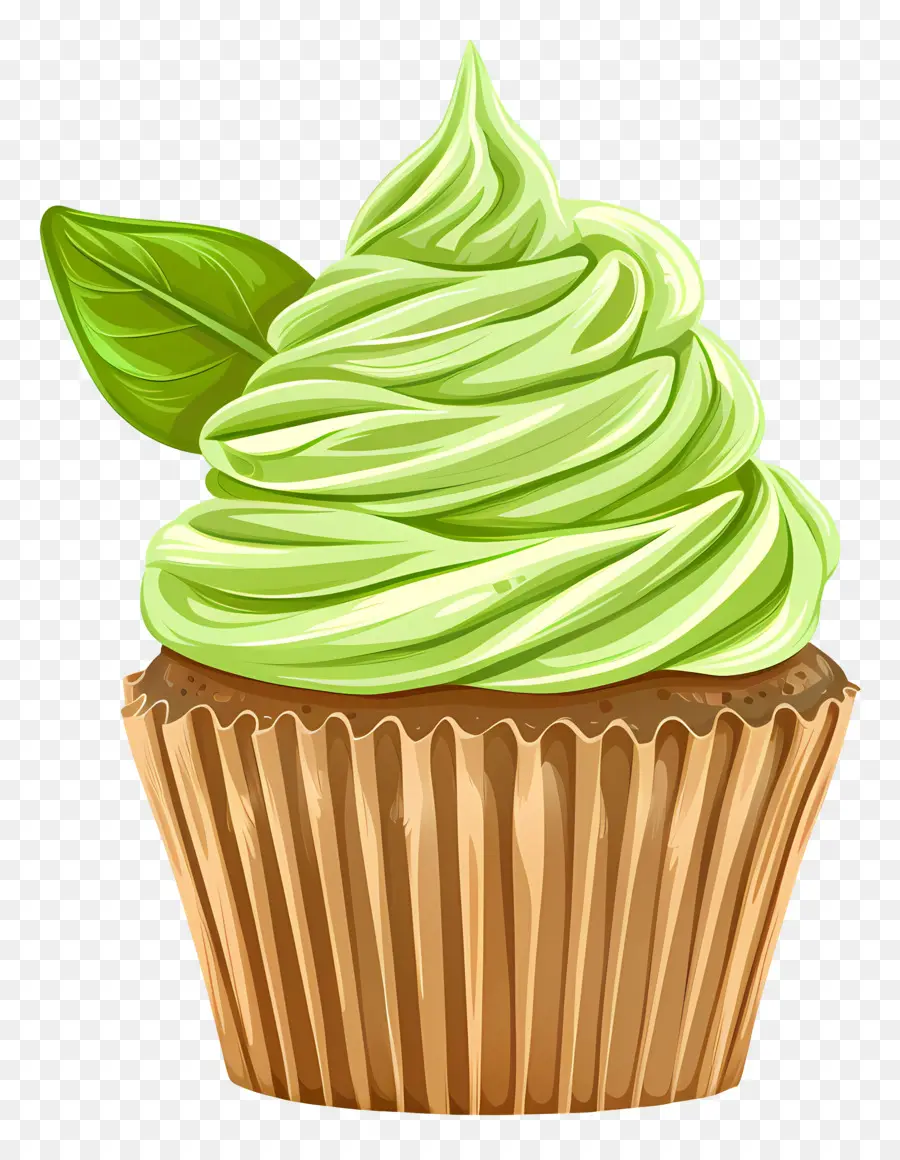 Matcha Cupcake，คัพเค้ก PNG