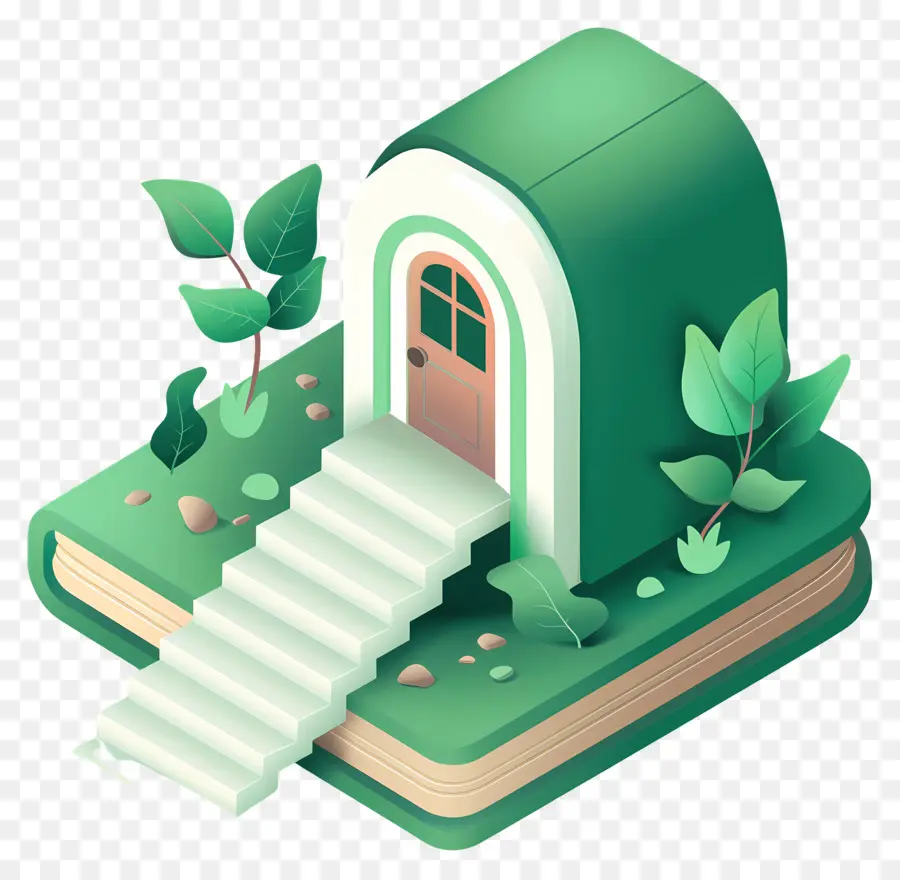 โลโก้หนังสือ，Doodle House PNG