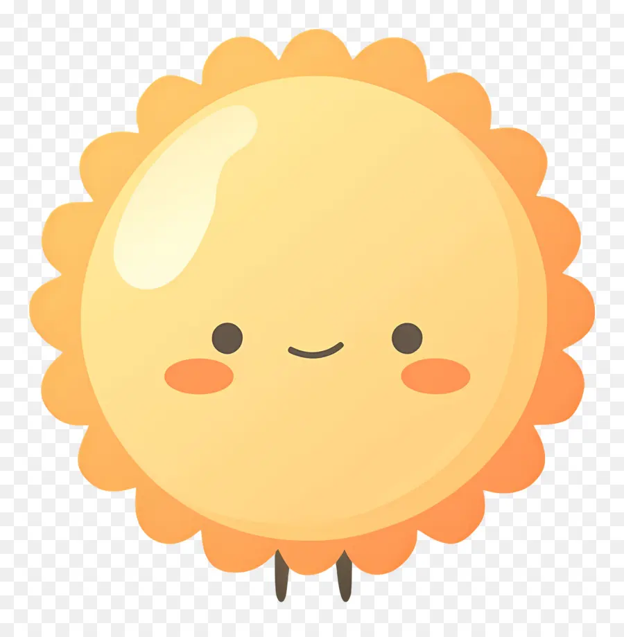 Kawaii Sun，ดวงอาทิตย์การ์ตูน PNG