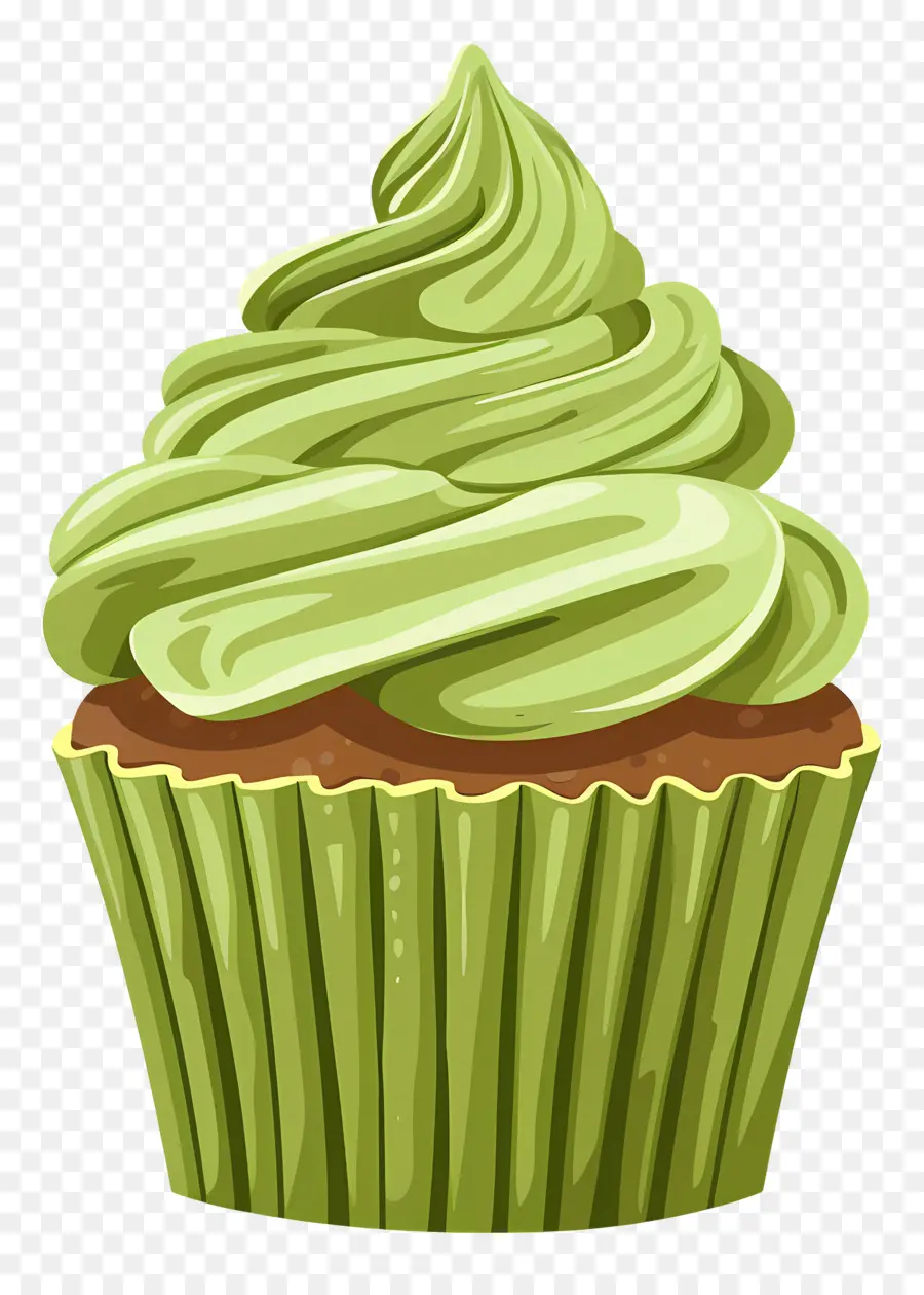 Matcha Cupcake，คัพเค้ก PNG