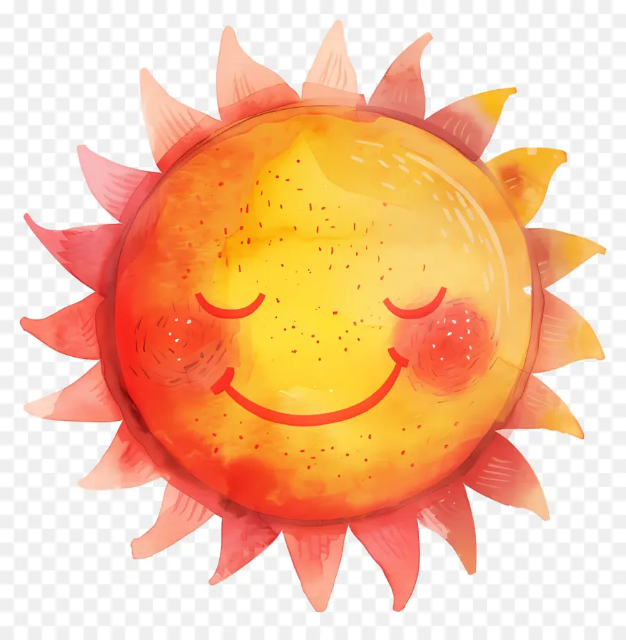 Kawaii Sun，ดวงอาทิตย์ยิ้ม PNG