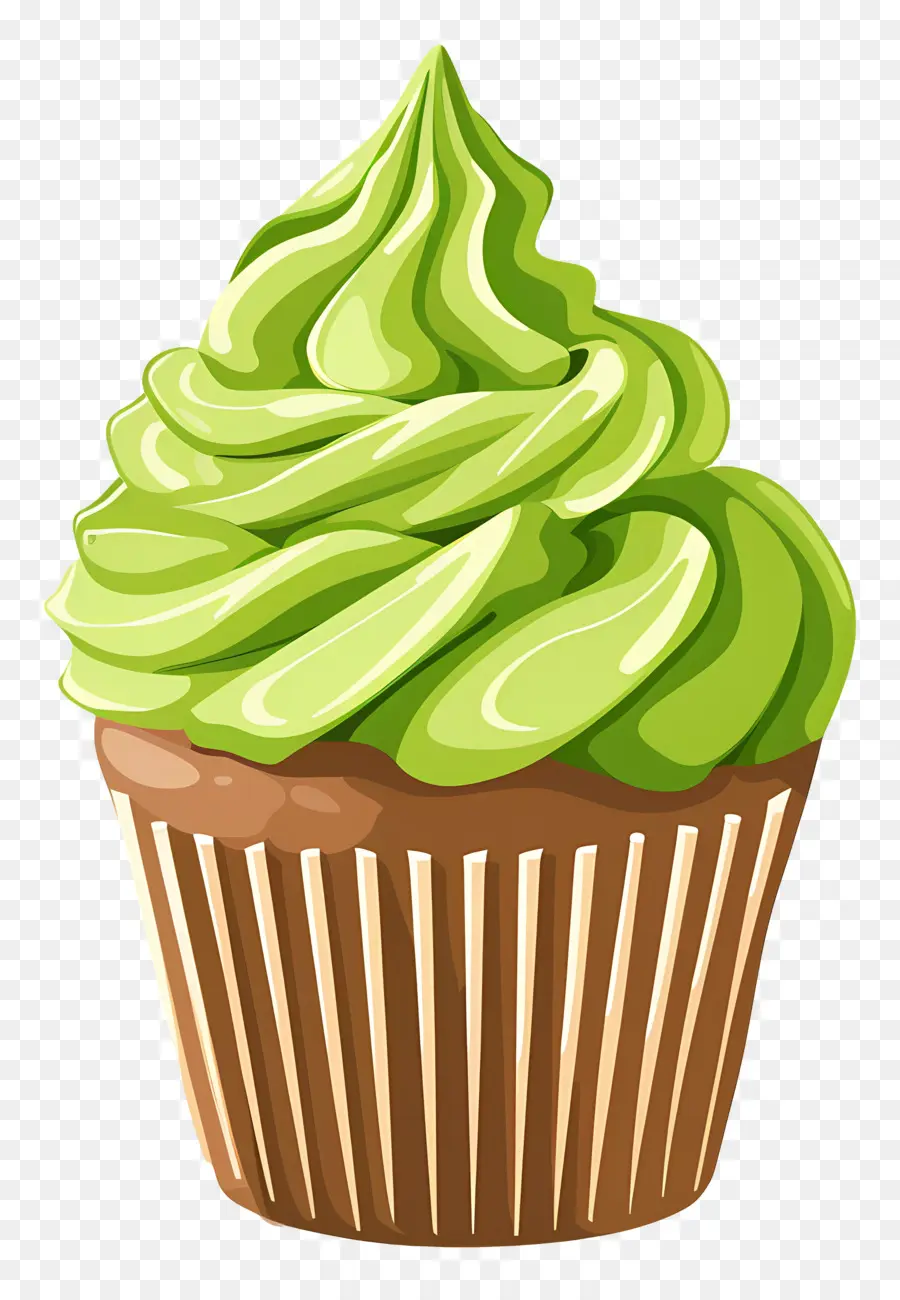 Matcha Cupcake，คัพเค้ก PNG