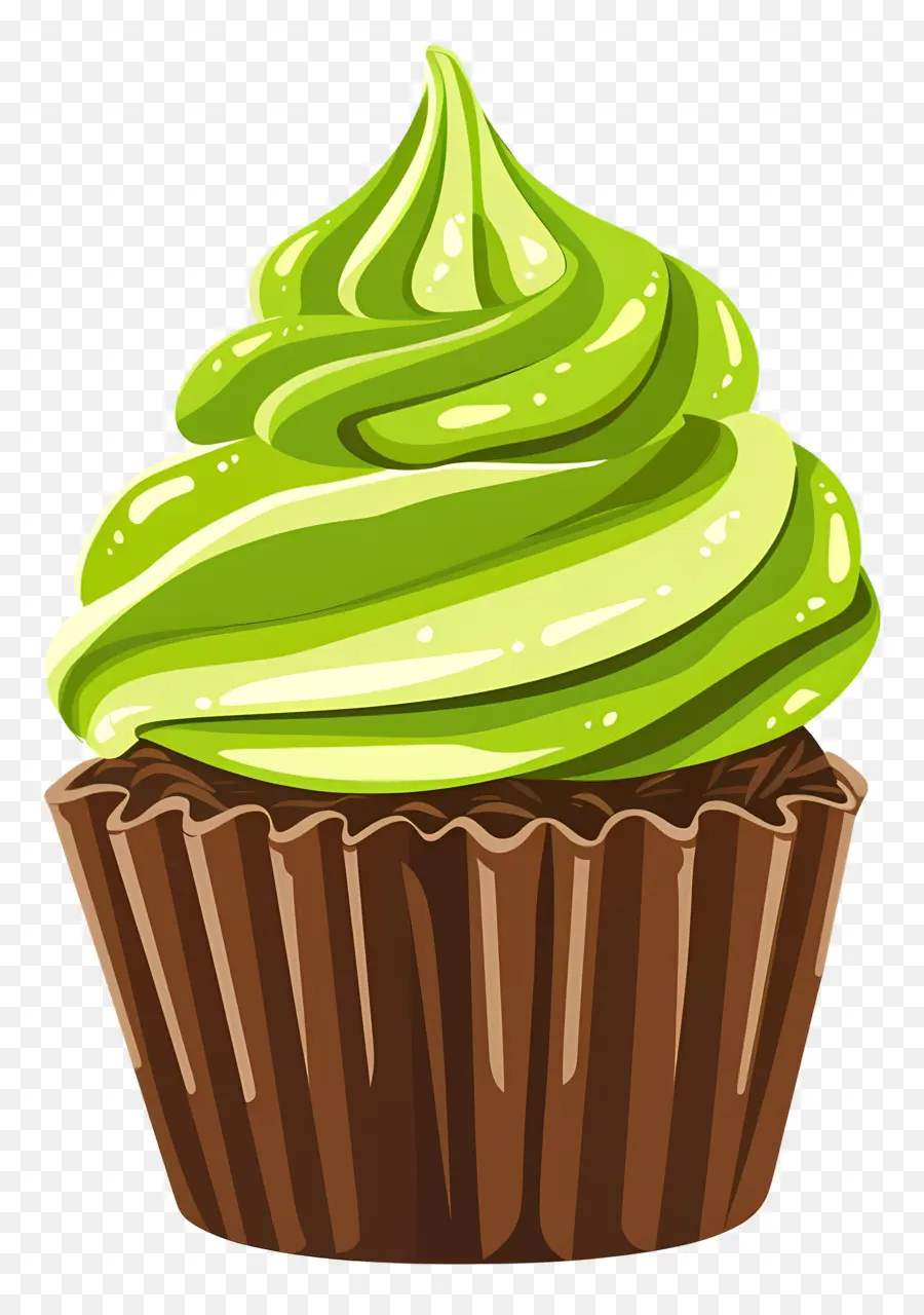 Matcha Cupcake，คัพเค้ก PNG