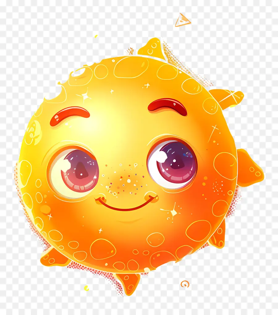 Kawaii Sun，ดวงอาทิตย์ยิ้ม PNG