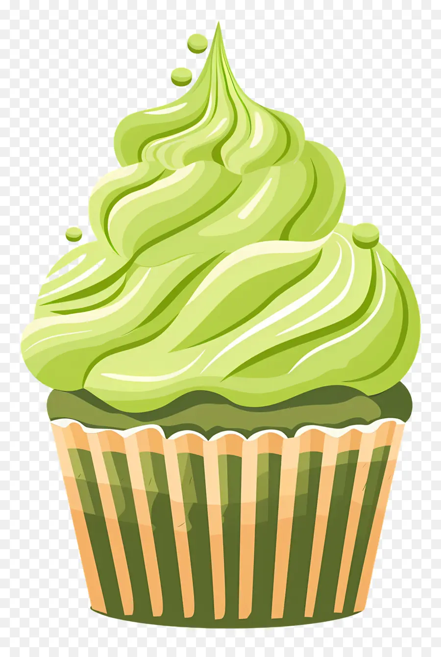 Matcha Cupcake，คัพเค้ก PNG