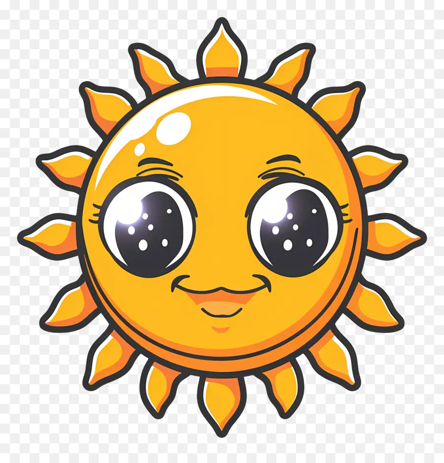 Kawaii Sun，Sunking Sun PNG