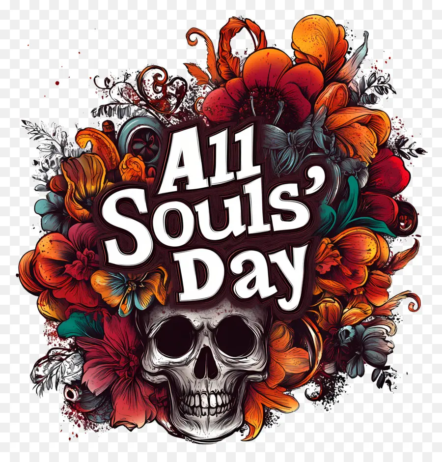 All Souls Day，กะโหลก PNG